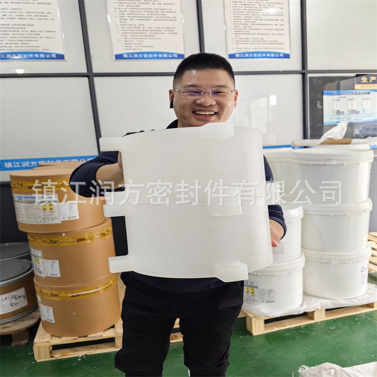 供应大型工程塑料PP件加工  CNC制作聚四氟乙烯PTFE五轴机加工件图片