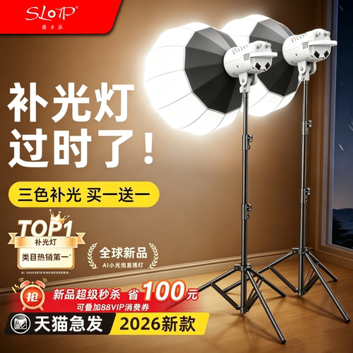 摄力派直播补光灯常亮球形柔光灯