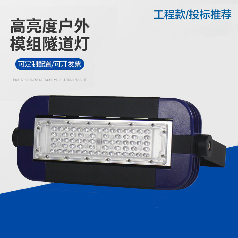 户外灯投光灯50W隧道灯灯具铝型材模组泛光灯投射灯厂家直销图片