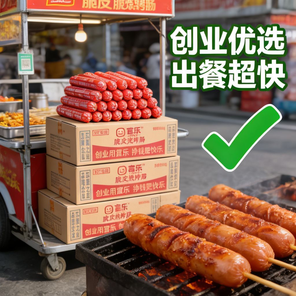双汇富乐95g脆皮烧烤肠 大根淀粉肠煎炸烤空气炸锅小吃家用火腿肠