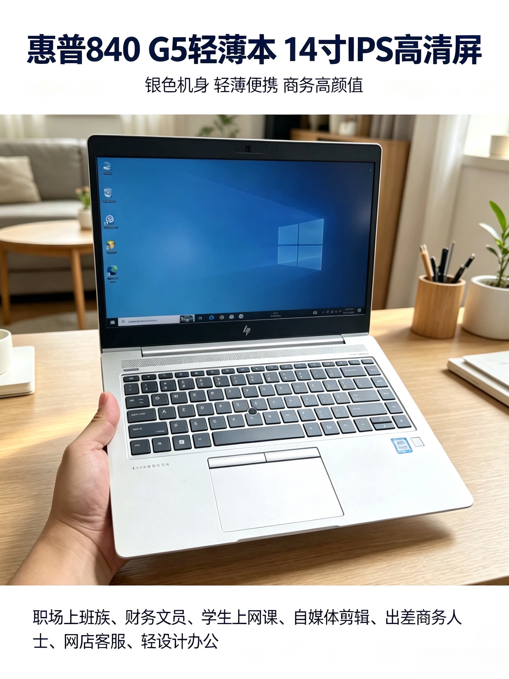 HP惠普840G5 i5i7八代办公学习网课视频设计轻薄便携作图出差二手