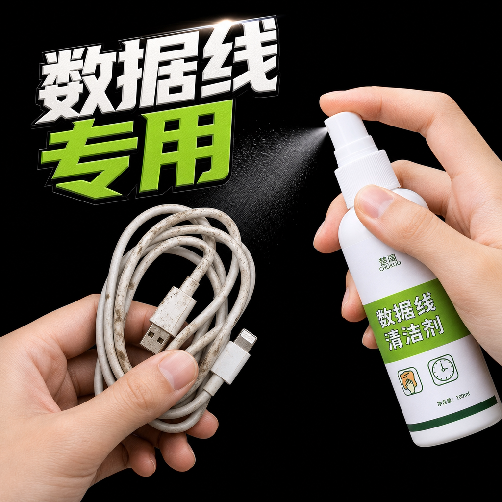 数据线清洁剂专用清洗液USB充电线清洁喷雾100ml