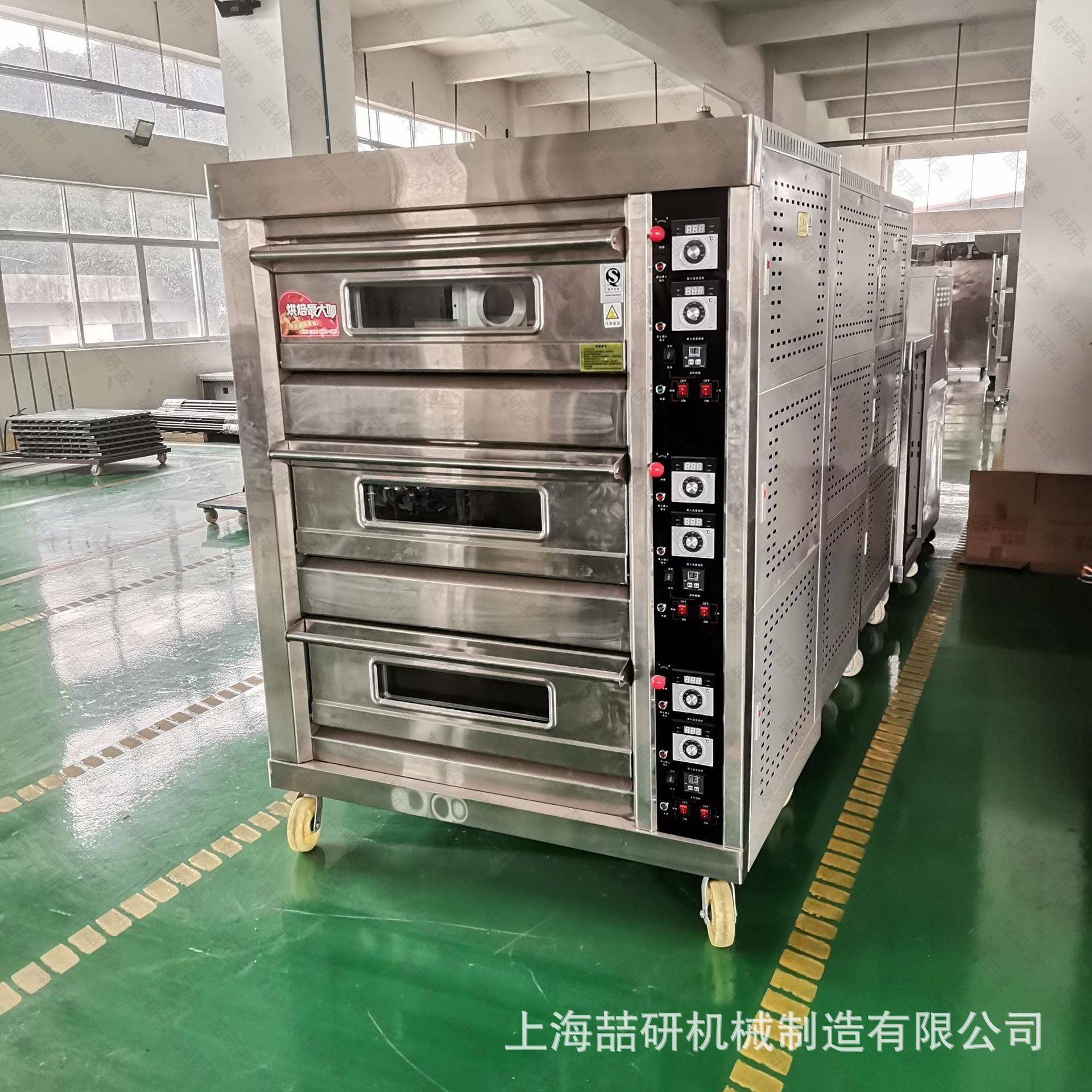 上海厂家3层6盘面包蛋糕店烤箱分层控温三层六盘煤气烤箱商用