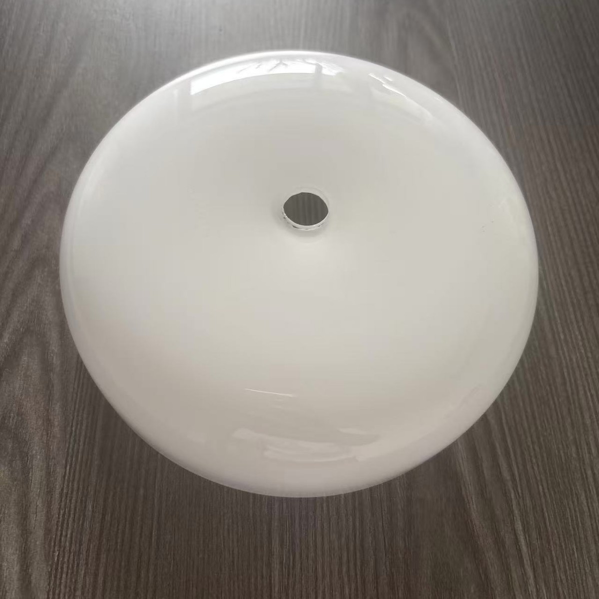 玻璃灯罩平面弧形台灯灯罩奶白厚玻璃白色厚玻璃罩子图片