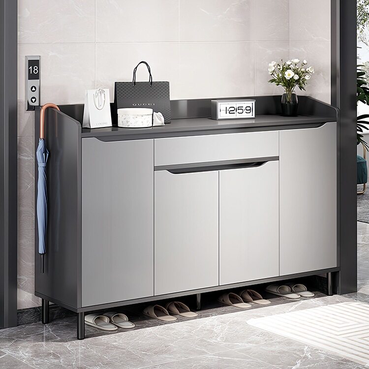 鞋柜家用门口楼道外新款2025爆款大容量走廊入户玄关收纳实木鞋架图片