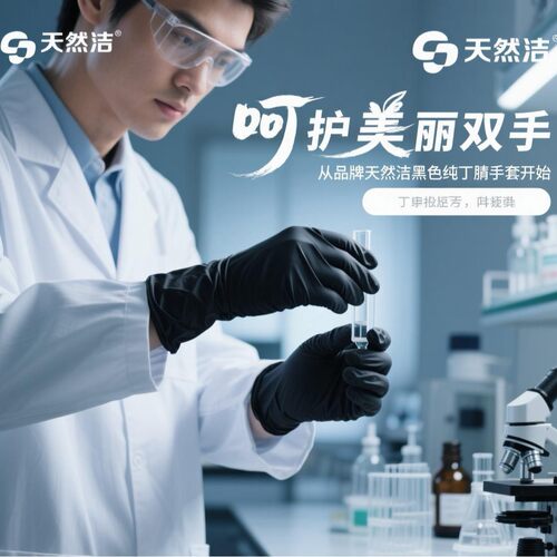 厂家批发EA6实验室手套科研用丁苯橡胶化学工业用丁腈显微镜