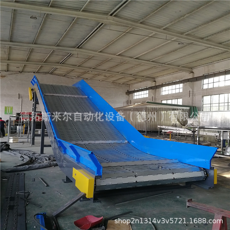 重型链板输送机加宽链板线镀锌板链传送带板链提升机厂家自动图片