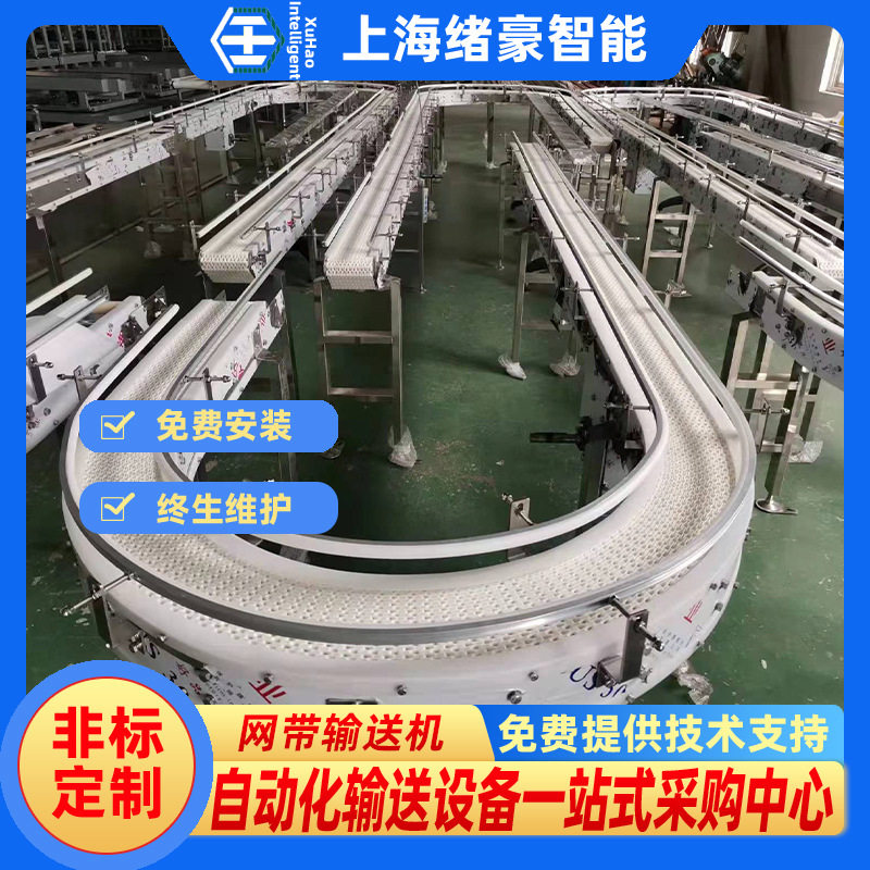 上海链板输送机厂家 定做自动化流水线传送带小型环形 柔性链板输图片