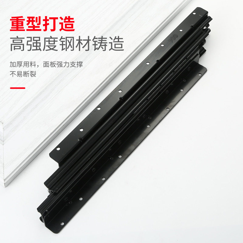 楼梯柜滑轨托底重型导轨伸缩抽拉式三节鞋柜抽屉柜轨道滑道静滑轨图片