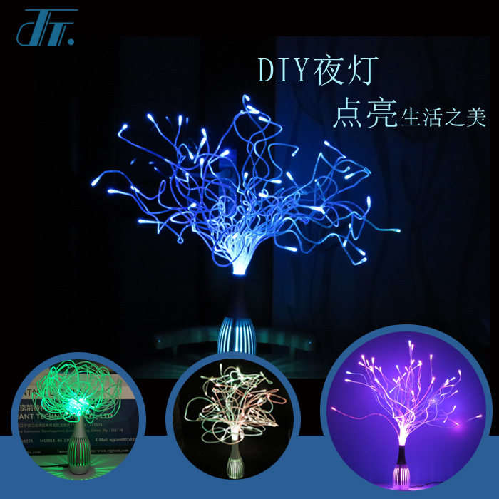 DIY创意灯装饰花瓶灯家居卧室装饰灯床头气氛灯led 夜灯桌摆台灯图片