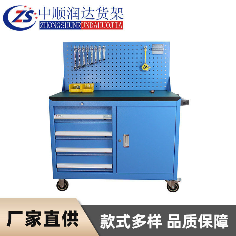 移动金属货架多功能工具车储物柜多层货物架重型五金工具柜汽修柜图片