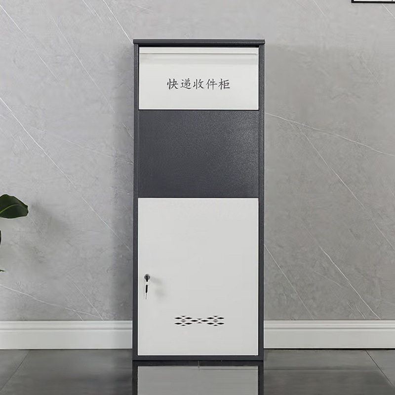家用门口快递收件柜个人收件箱户外快递存放柜防盗快递暂存收纳柜图片