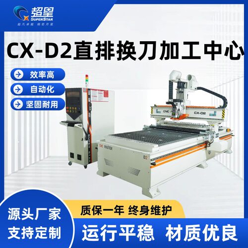 全自动开料数控设备木工板式家具切割打孔铣型直排换刀切割机机械