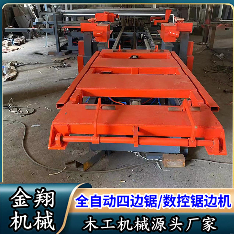 数控防火木门四边锯 自配吸尘自动推板 竹木板门扇四边切割锯图片