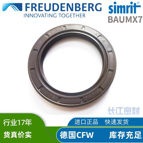 德国CFW骨架油封BAUM6SLX7 橡胶110-140-12 90-120-12 100-125-12