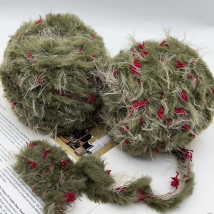 JiuJiu 啾啾【干枯玫瑰】复古色系手混线钩织帽子围巾发卡特色线