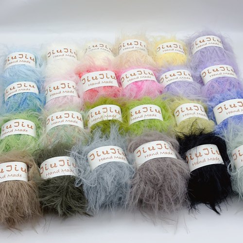 彩色马卡龙色手工特色线柔软不扎