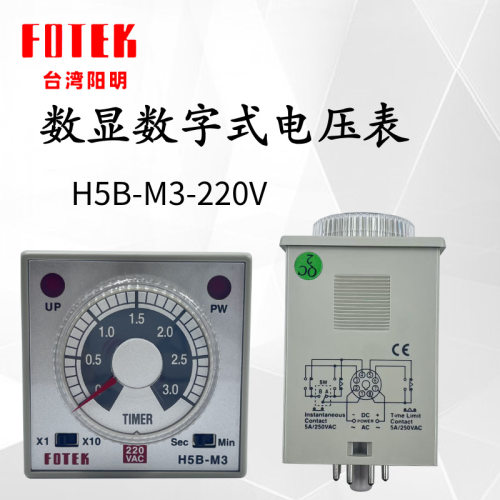 FOTEK阳明H5B-M3时间继电器自动循环数显电子时间继电器控制器