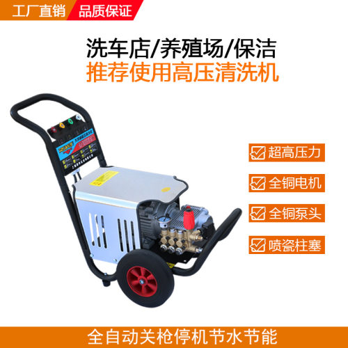 RF-2030工业高压水枪清洗机流量大洗车机220V/380V高压冲洗机