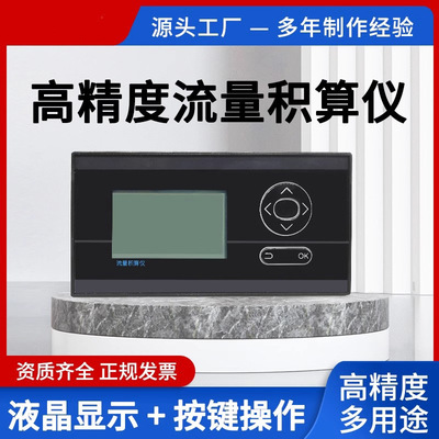 流量积算仪温压补偿485涡轮涡街脉冲电磁数显表智能定量控制仪器