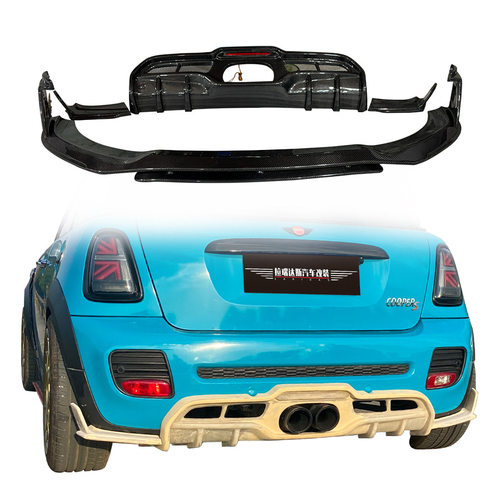 碳纤维前唇适用于MIN COOPER S JCW R56 R57 R58后扩散器保险杠唇