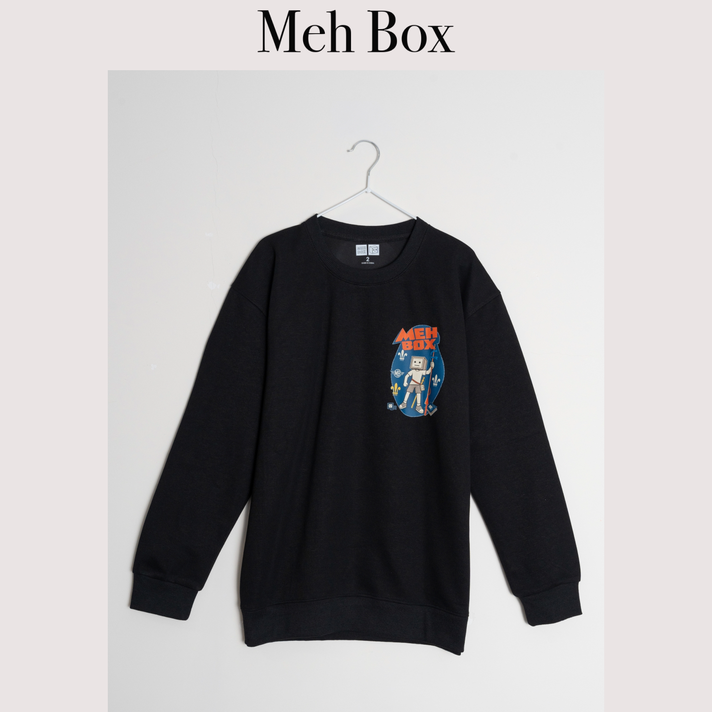 MehBox原创游侠卡通美式印花卫衣