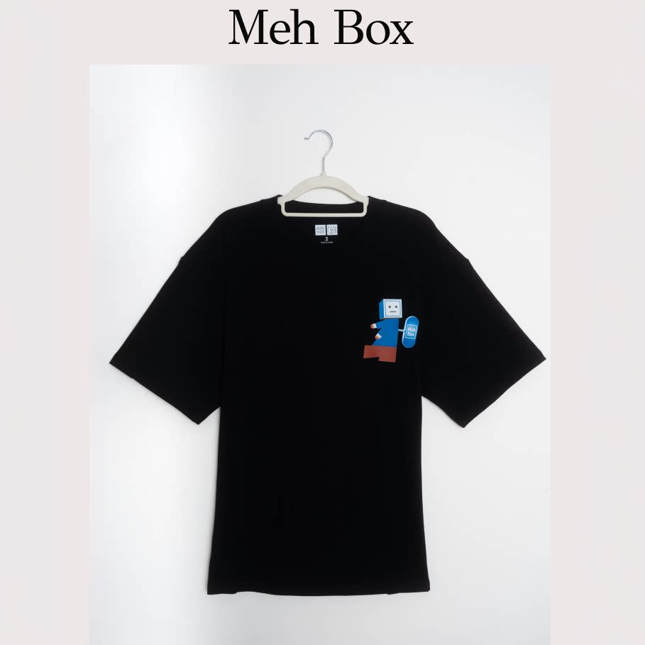 MehBox原创发条短袖情侣T恤