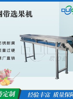 厂价直销工业商用网带式板式全自动可清洗果蔬选果机输送机挑选机
