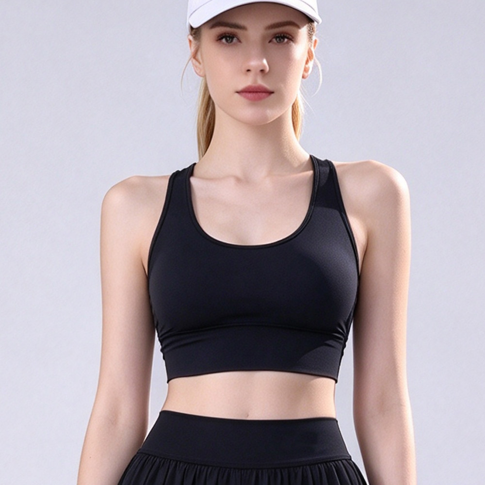 带胸垫lulu工字美背瑜伽服背心女夏外穿内搭运动健身跑步文胸内衣