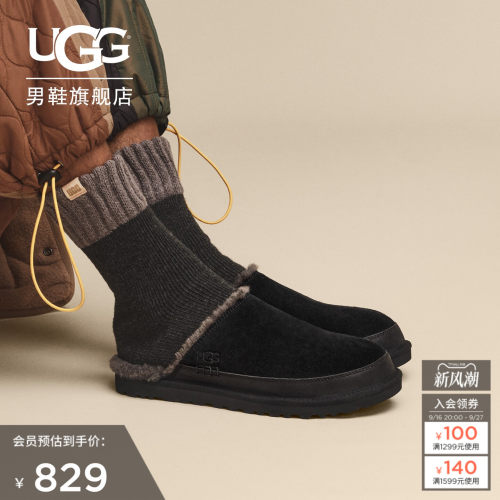 UGG简约纯色平底包头休闲拖鞋