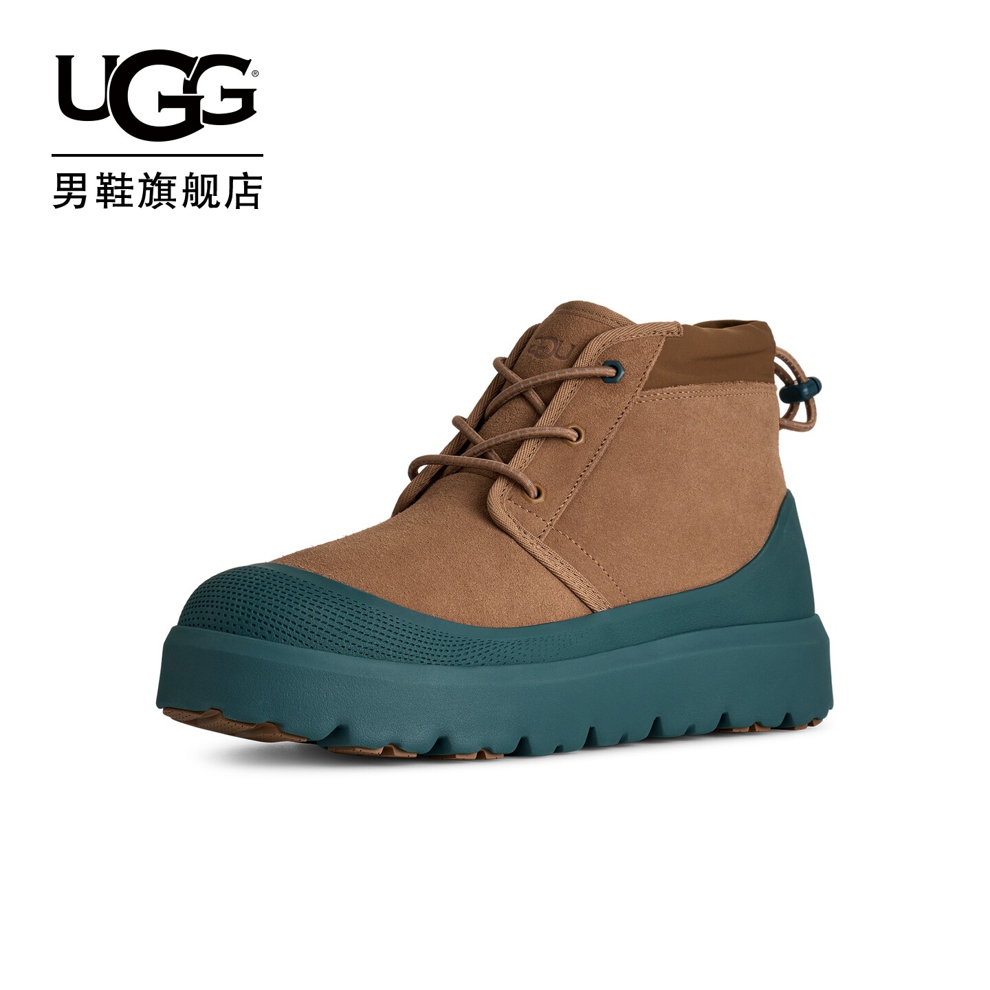 UGG冬季男女同款舒适休闲圆头厚底系带彩壳纽姆短靴时尚靴1143991