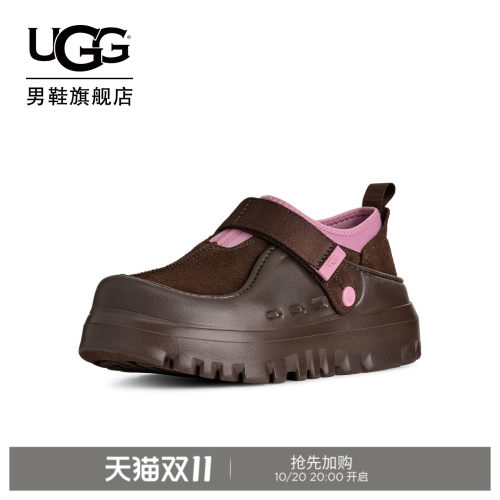 UGG低帮厚底魔术贴束带休闲鞋
