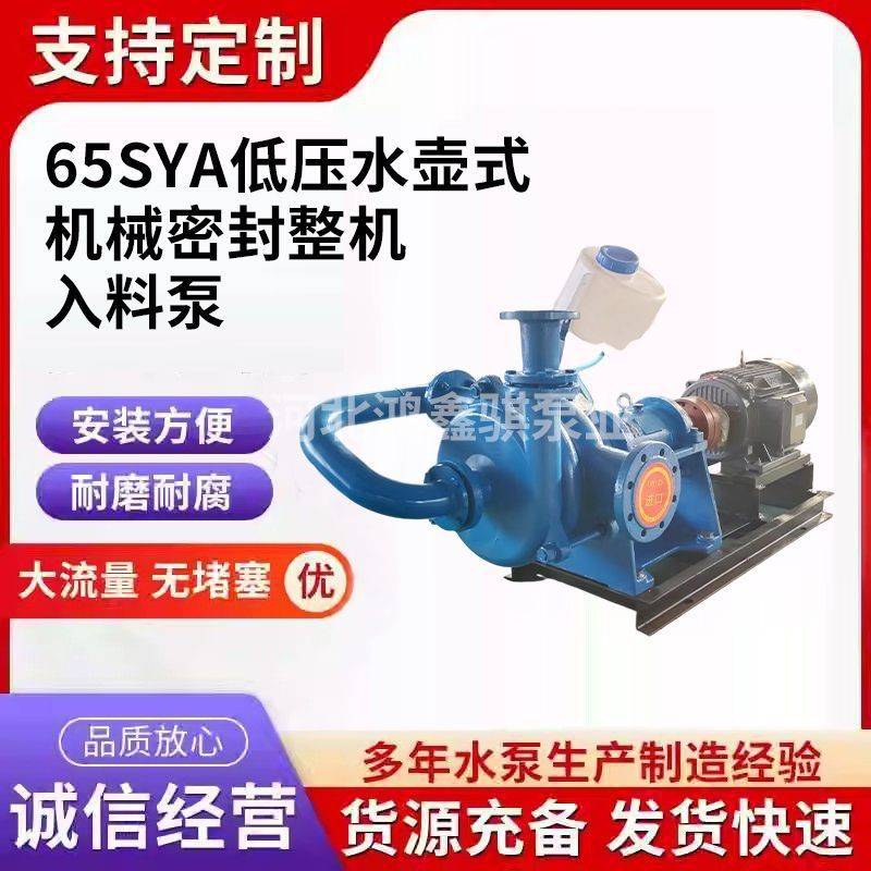 65SYA低压水壶式机械密封洗煤厂污水处理压滤机入料渣浆泵现货