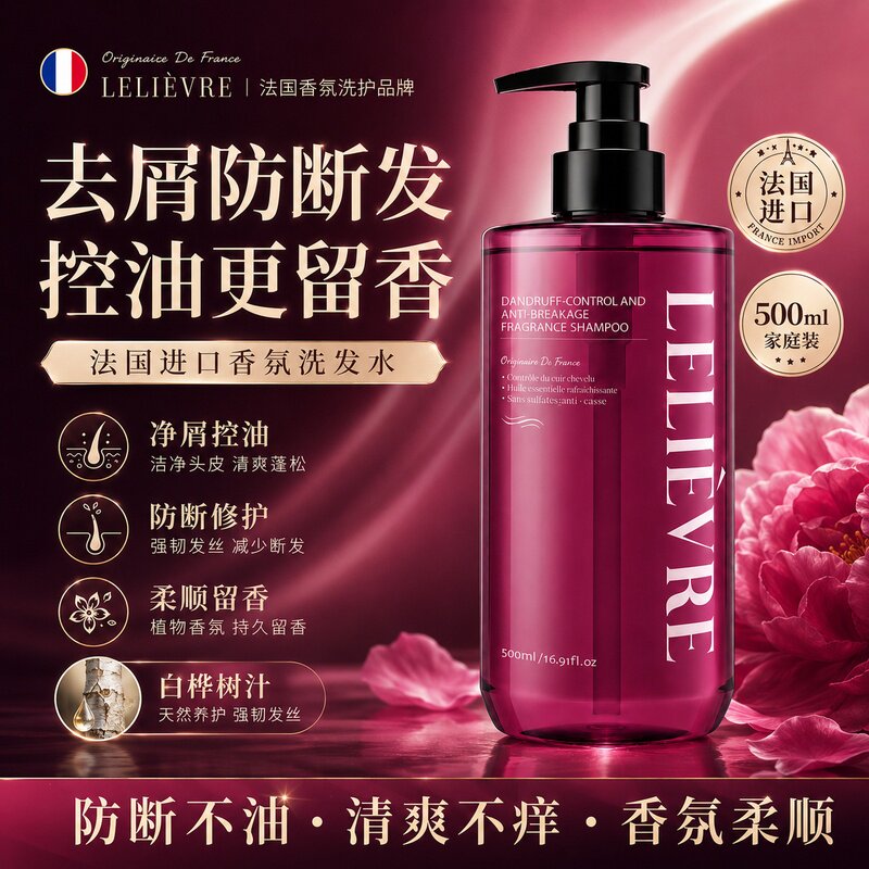 【法国头皮管理科研品牌-LELIEVRE】去屑防断香氛洗发水护发素A