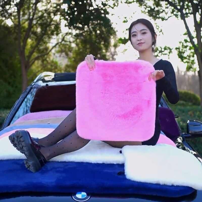汽车垫坐垫冬季毛绒防滑保暖棉垫车载座椅垫子通用不掉毛毛绒坐垫