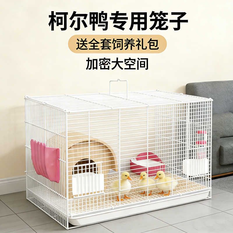 养小鸭子的笼子大号别墅自动清粪小鸡柯尔鸭家用饲养笼芦丁鸡笼子