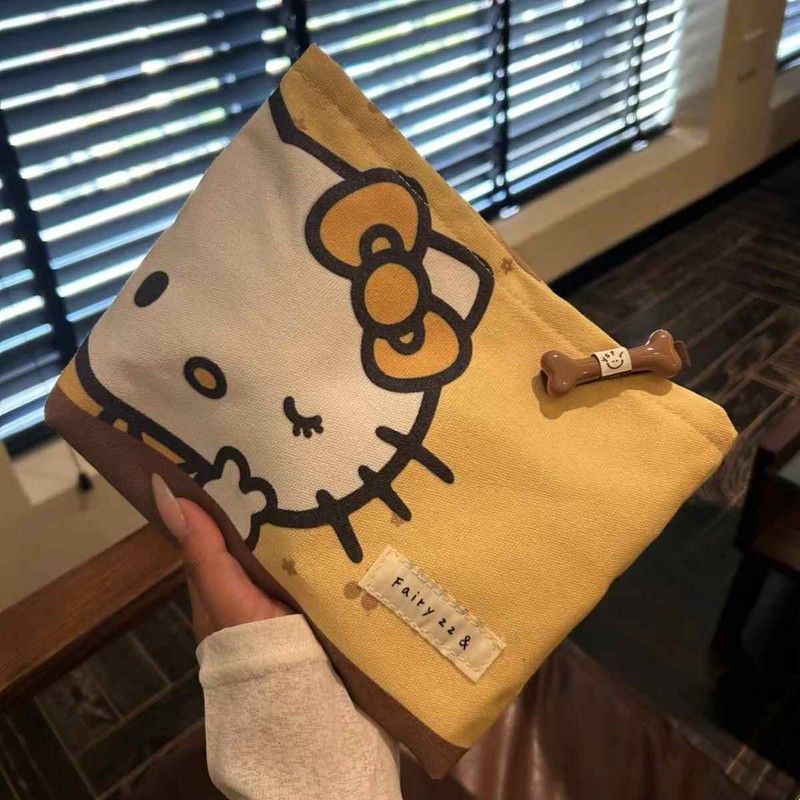 仙女zz&原创Kitty猫大容量化妆包内胆收纳袋旅行耳机包零钱包帆布