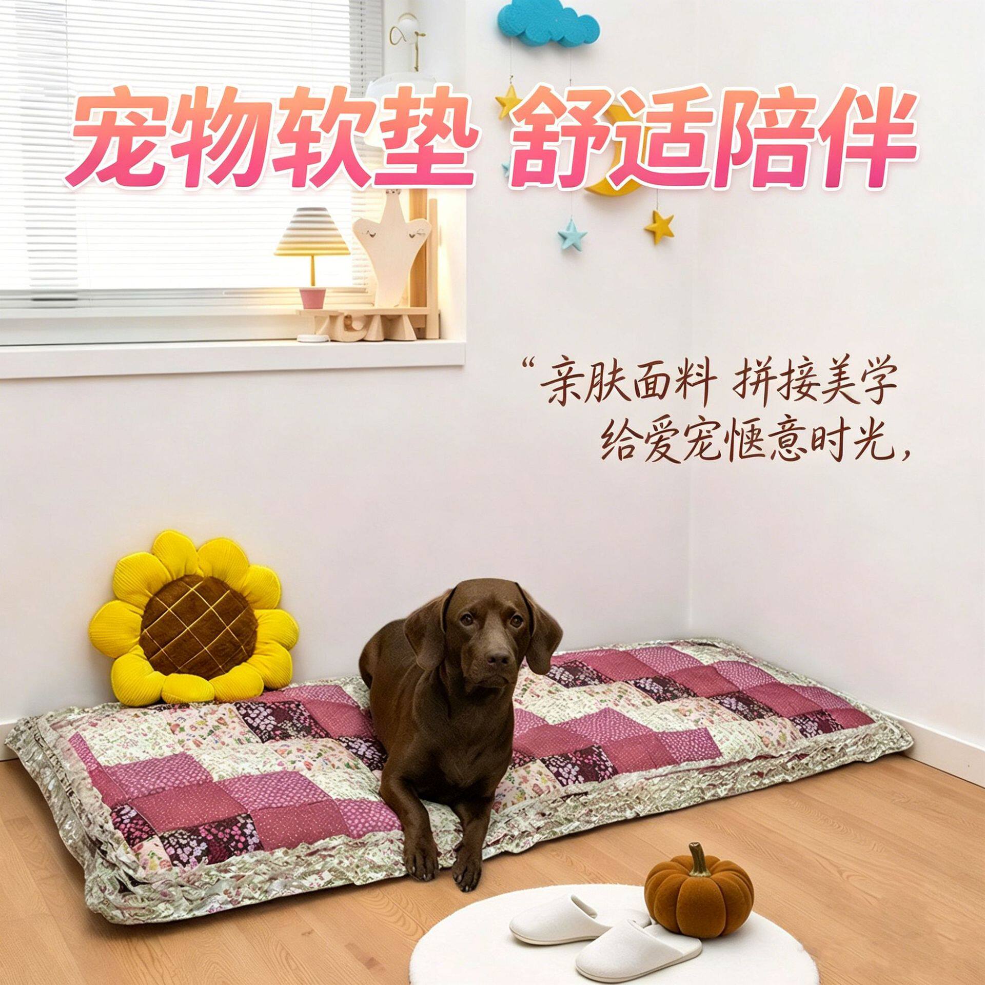 韩式纯色绗缝坐垫加厚布艺椅子垫加大办公室座垫防滑可水洗宠物垫