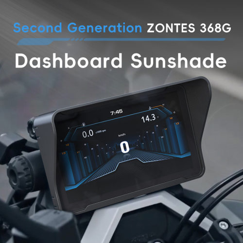 Zontes升仕368G368E368K150X仪表屏幕遮光罩踏板摩托反光保护