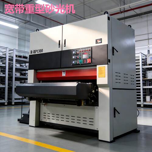 SANDER木工全自动宽带重型砂光机R-RP双面定厚定尺双砂架打磨机