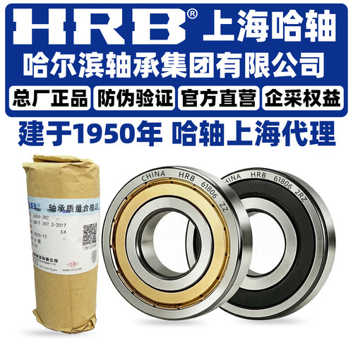HRB 哈尔滨轴承 61806 61807 61808 61809 61810 - ZZ 2RZ