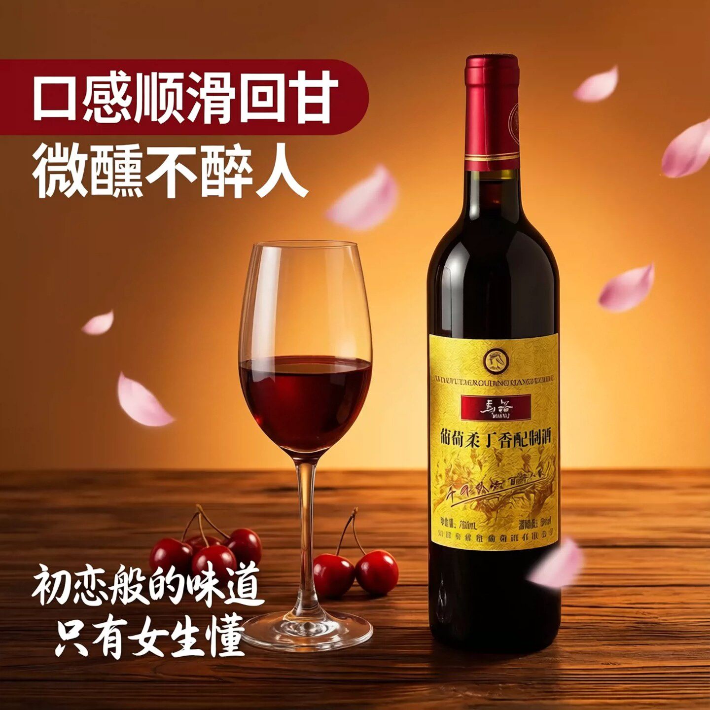 马裕甜红葡萄酒柔丁香女士红酒