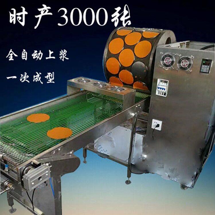 千层饼皮机鲁品LP-160全自动生产厂家做6寸千层蛋糕的千层蛋皮机图片
