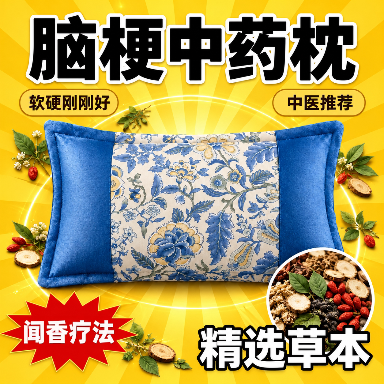 疏通心脑血管堵塞脑梗专用枕头