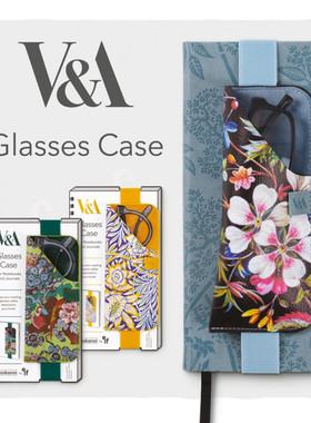 便携式眼镜袋V&A博物馆限定英国IF文创Bookaroo印花创意文艺礼品