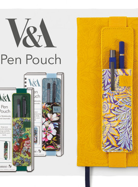 便携读书笔袋V&A博物馆限定英国IF文创Bookaroo印花文艺礼品收纳