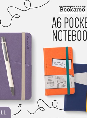 A6随身口袋笔记本英国IF文创Bookaroo手账记事本日记本节日送礼物