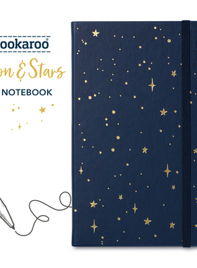 A5笔记本月亮星星英国IF文创Bookaroo记事本烫金高颜值日记高端