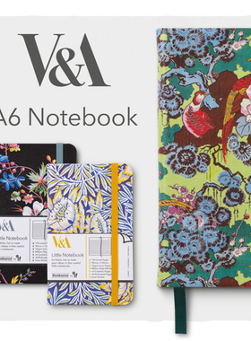 A6口袋笔记本V&A博物馆英国IF文创Bookaroo随身便携节日送礼物