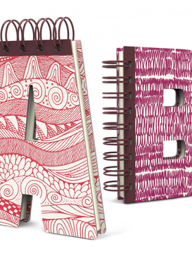 字母便签本英国IF文创意英文具礼物手账记事本子设计印花纹文艺术